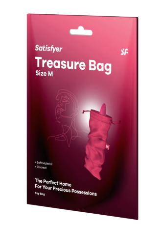 Sac de rangement sextoys rose taille M Treasure Bag Satisfyer - CC597879